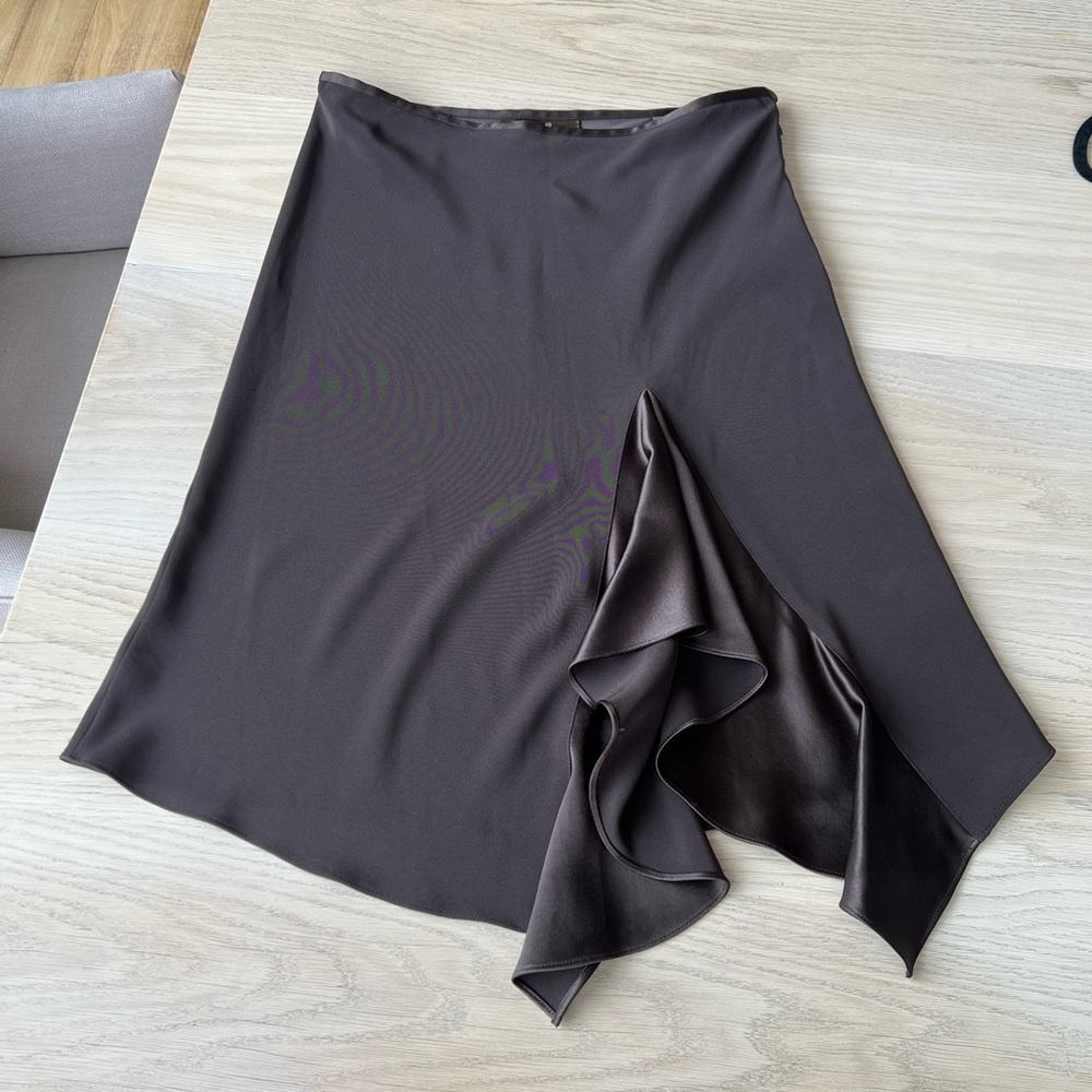 Kay Unger Asymmetrical brown Skirt